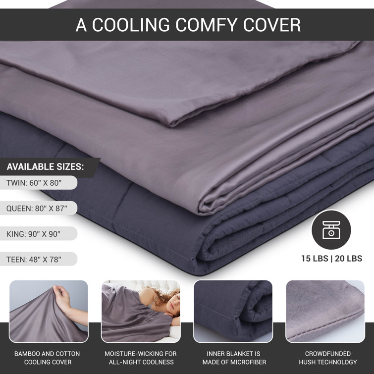 Hush weighted cooling cheap blanket